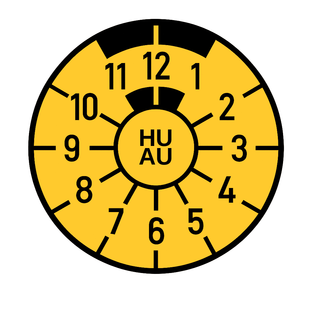 HU/AU Prüfplakette
